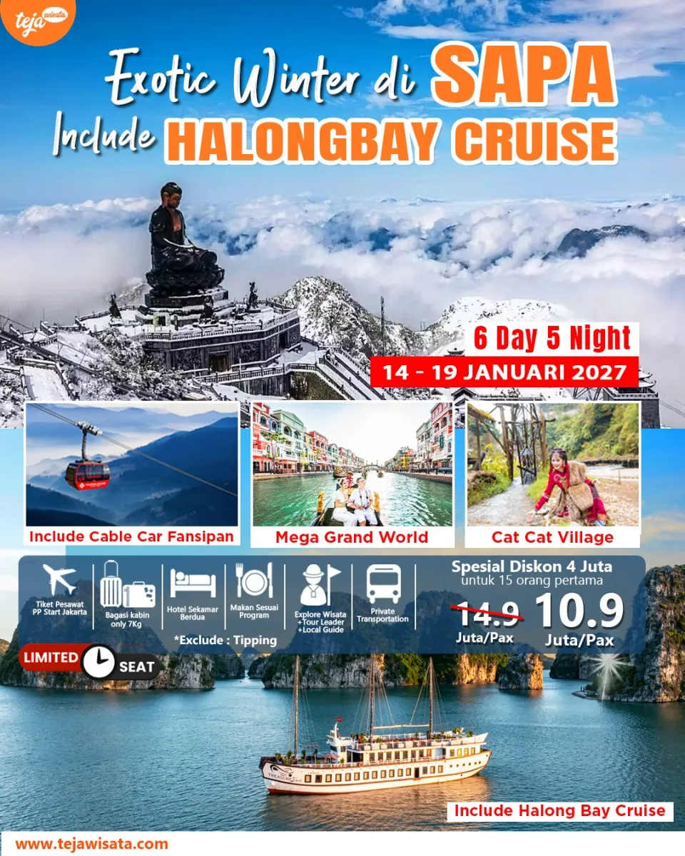 Exotic Winter di Sapa Include Halongbay Cruise & Cable Car Fansipan