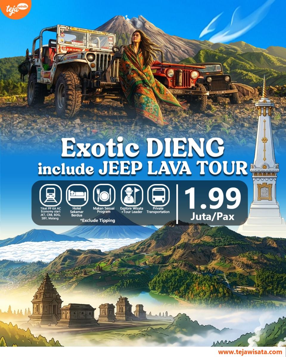 Exotic Dieng Include Jeep Lava Tour - Juli